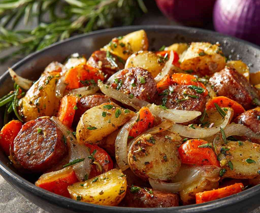 Hearty Beef Sausage and Potato Skillet