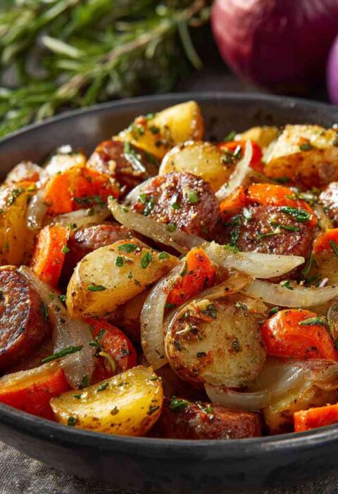 Hearty Beef Sausage and Potato Skillet