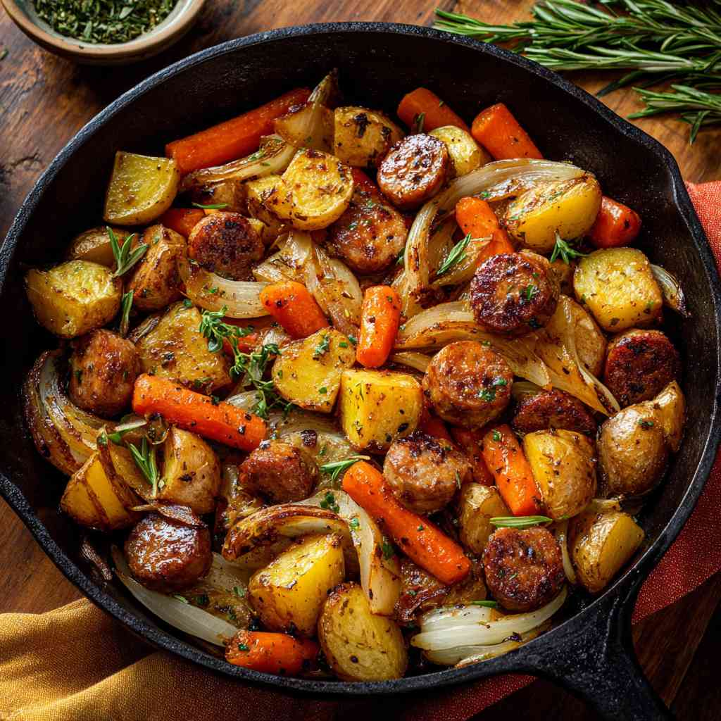 Hearty Beef Sausage and Potato Skillet