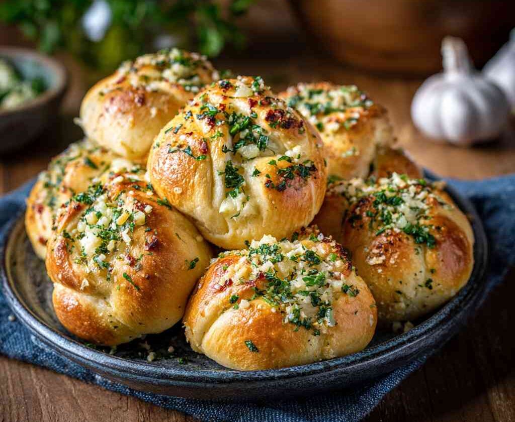 Quick Sourdough Discard Garlic Knots