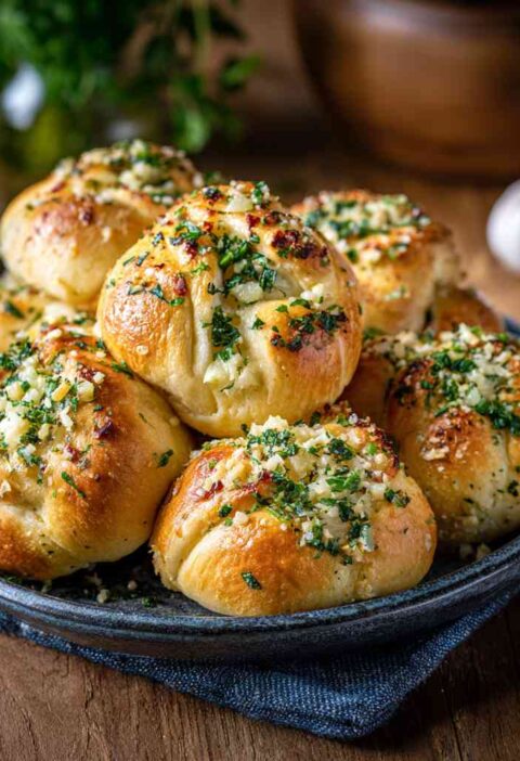 Quick Sourdough Discard Garlic Knots