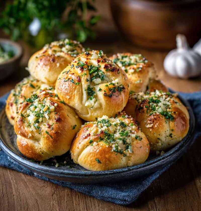 Quick Sourdough Discard Garlic Knots