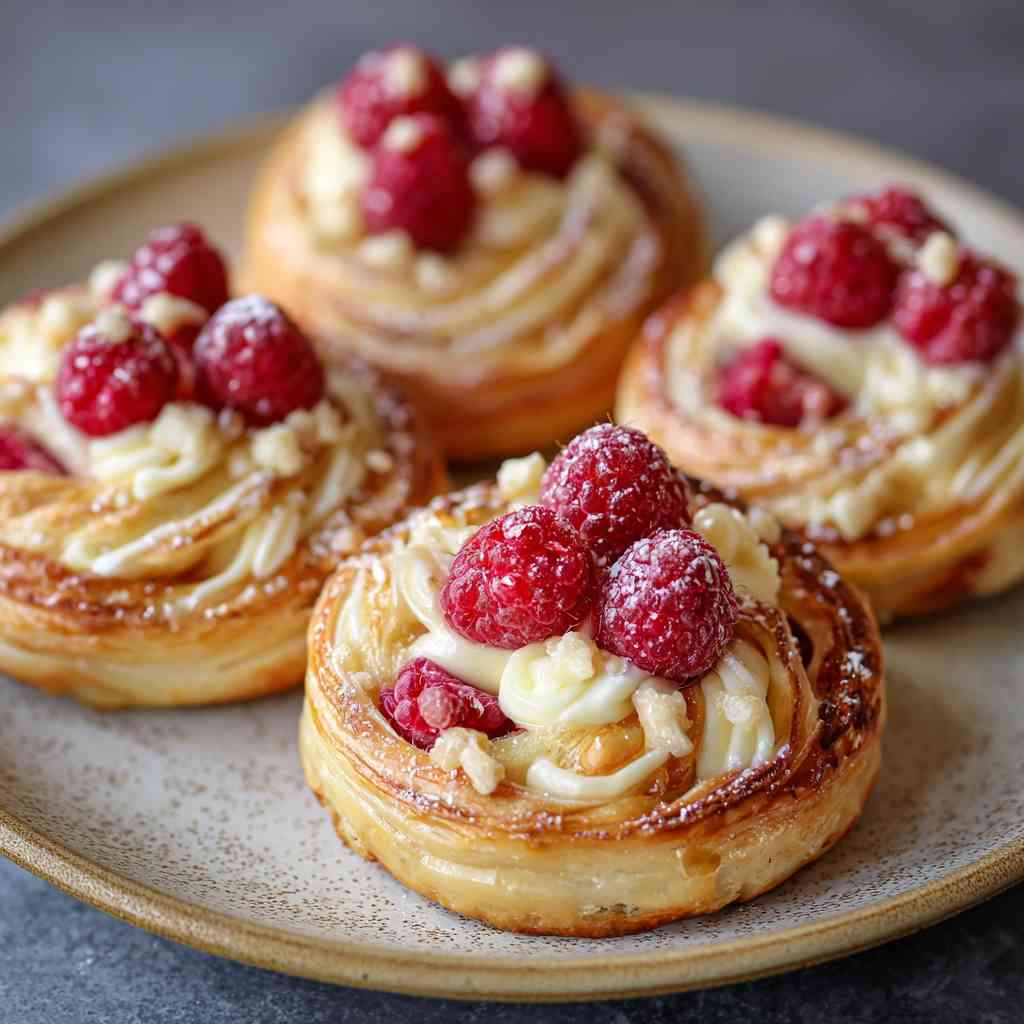 Indulge Sourdough Discard Raspberry Cream Cheese Danishes Today