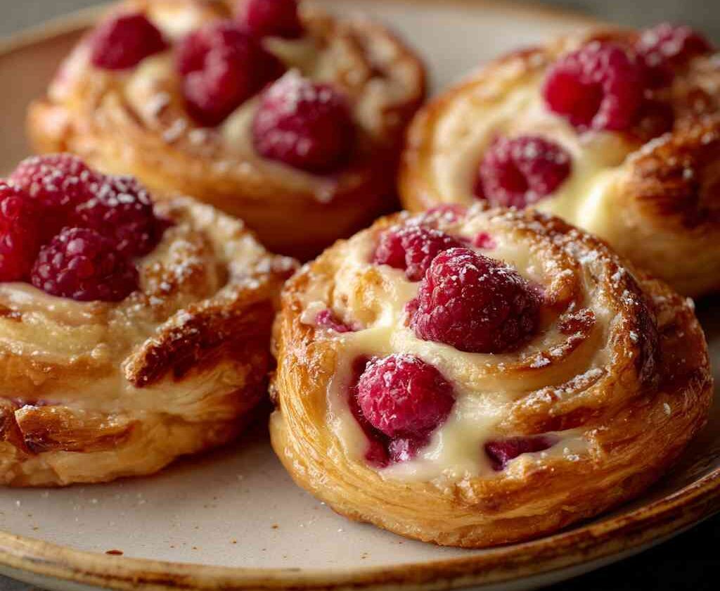 Indulge Sourdough Discard Raspberry Cream Cheese Danishes Today