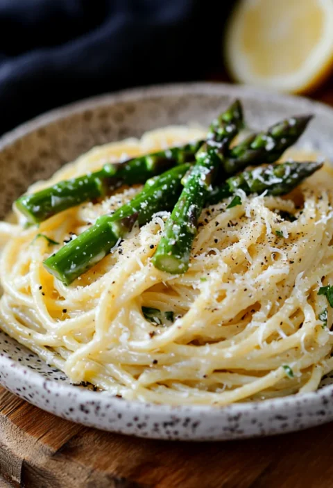 Creamy Asparagus Pasta