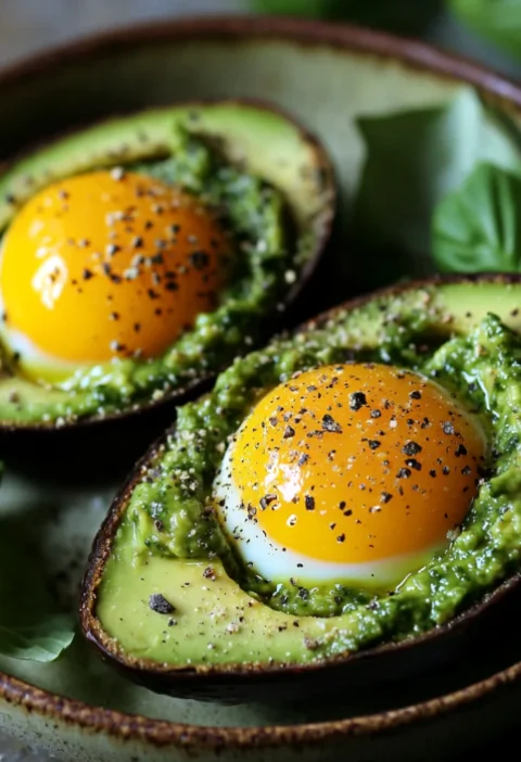 Easy Pesto Eggs