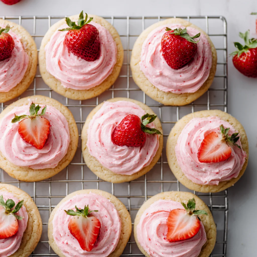 Frosted Strawberry Cookies - frosted-strawberry-cookies-3