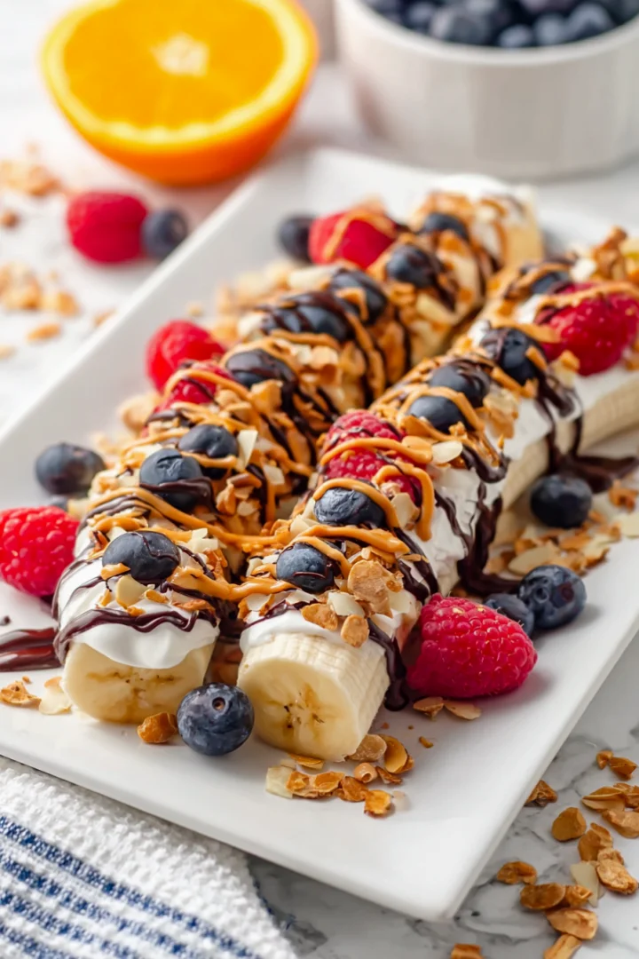 Healthy Breakfast Banana Split