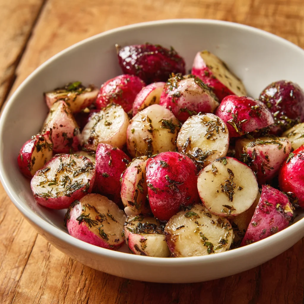 Irresistible 25-Minute Garlic Roasted Radishes That’s Surprisingly Delicious