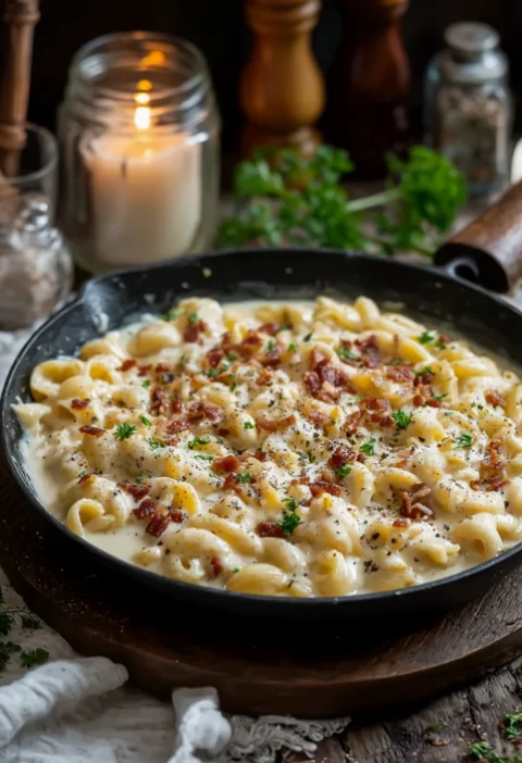 creamy cabbage carbonara