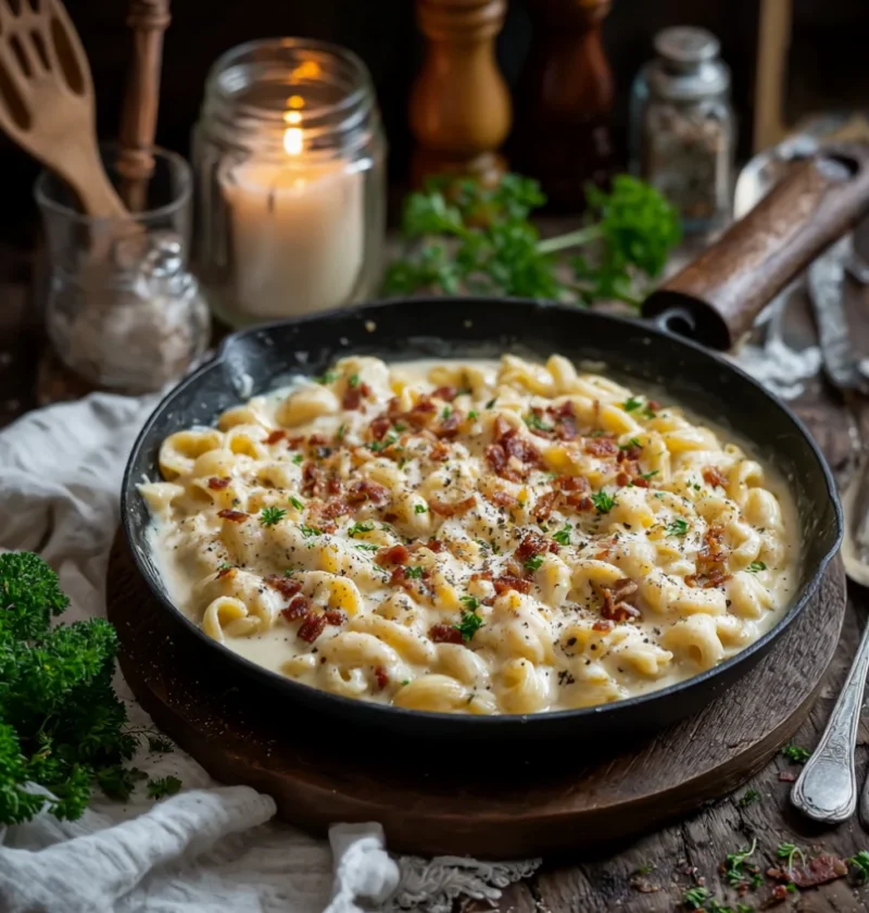 creamy cabbage carbonara