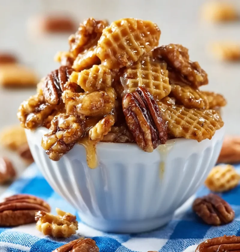 Irresistible Praline Crunch Crispix Pecan
