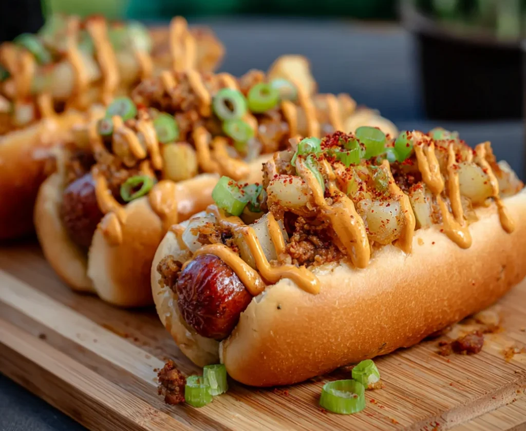 Irresistible spicy firecracker hot dogs