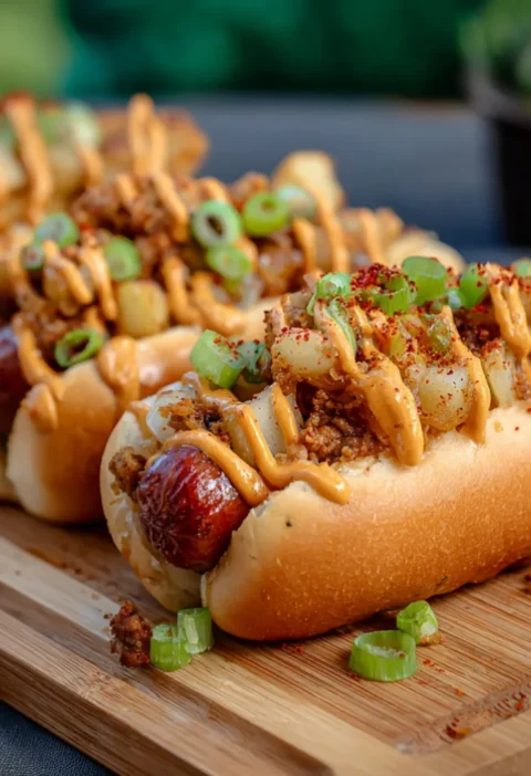 Irresistible spicy firecracker hot dogs