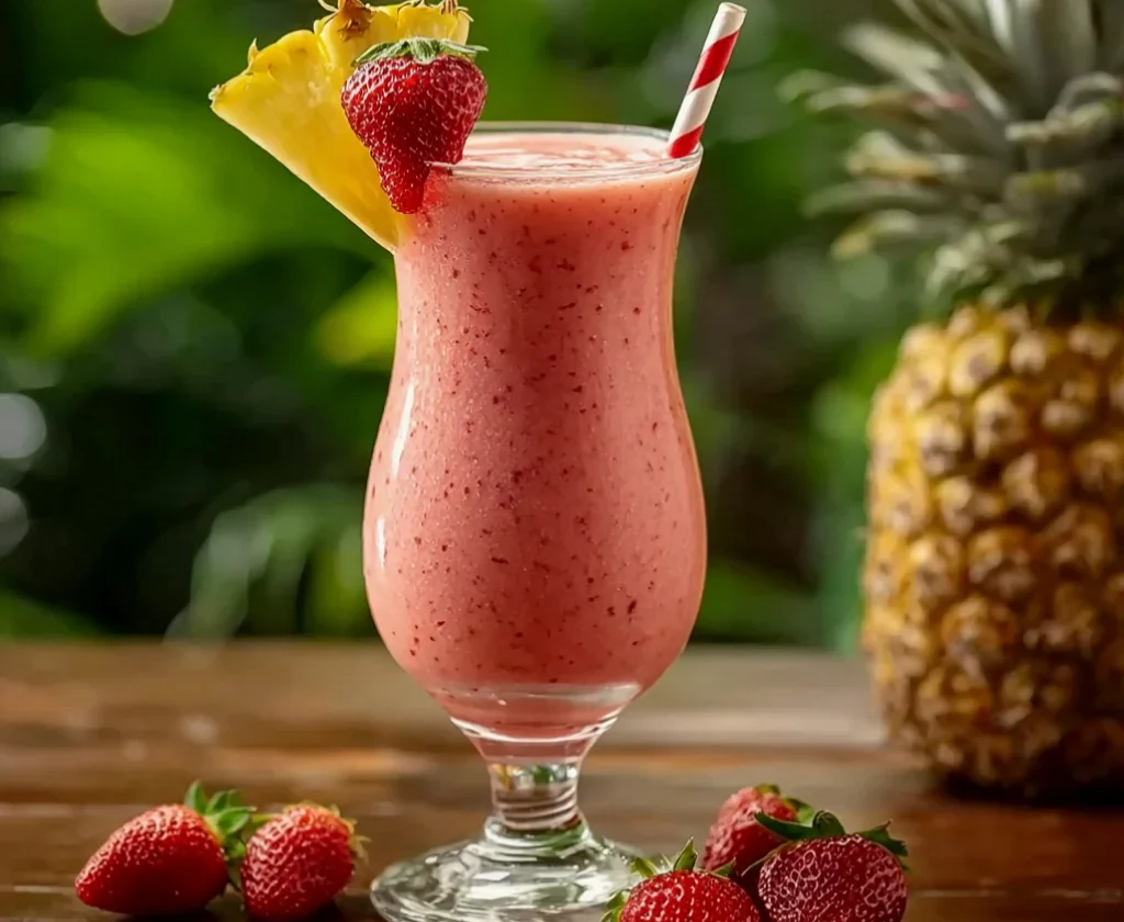 strawberry piña colada punch