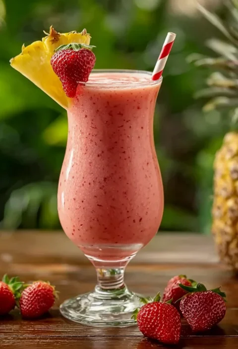 strawberry piña colada punch