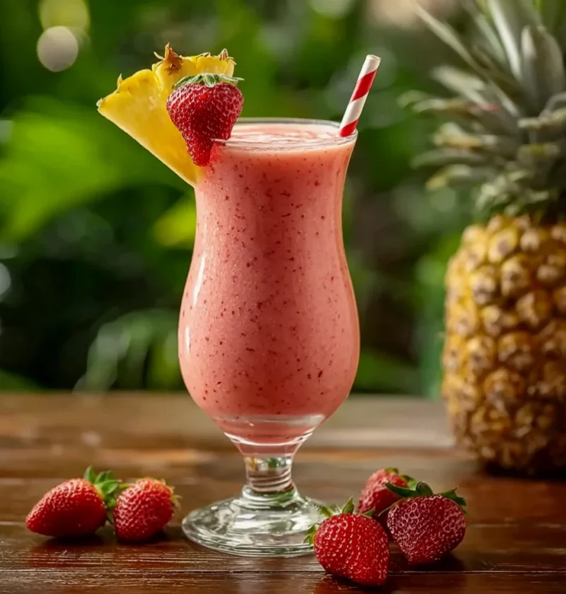 strawberry piña colada punch