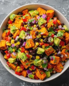 Roasted Sweet Potato Black Bean Salad for a Healthy Meal