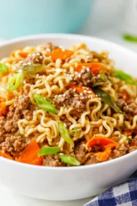 Slow Cooker Asian Beef Ramen Noodles