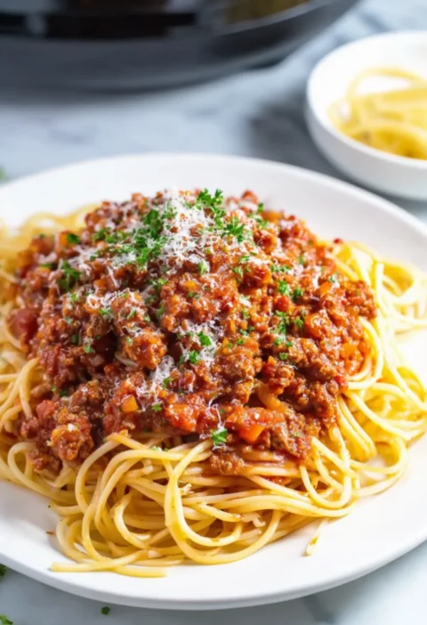 slow cooker bolognese sauce