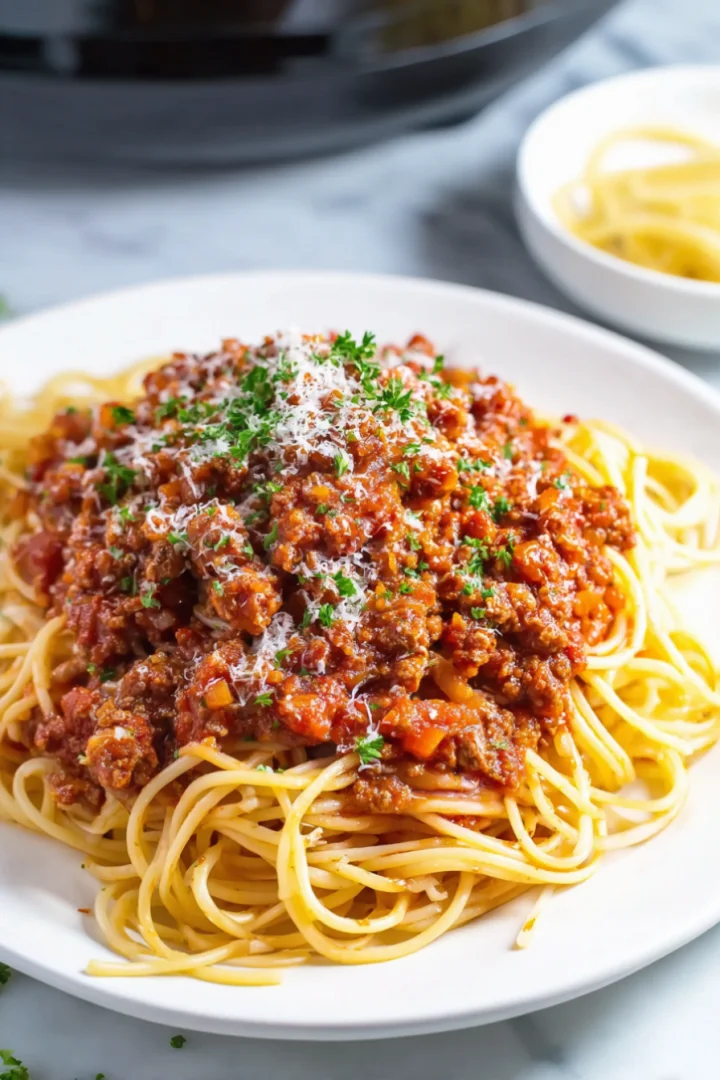 Slow Cooker Bolognese Sauce