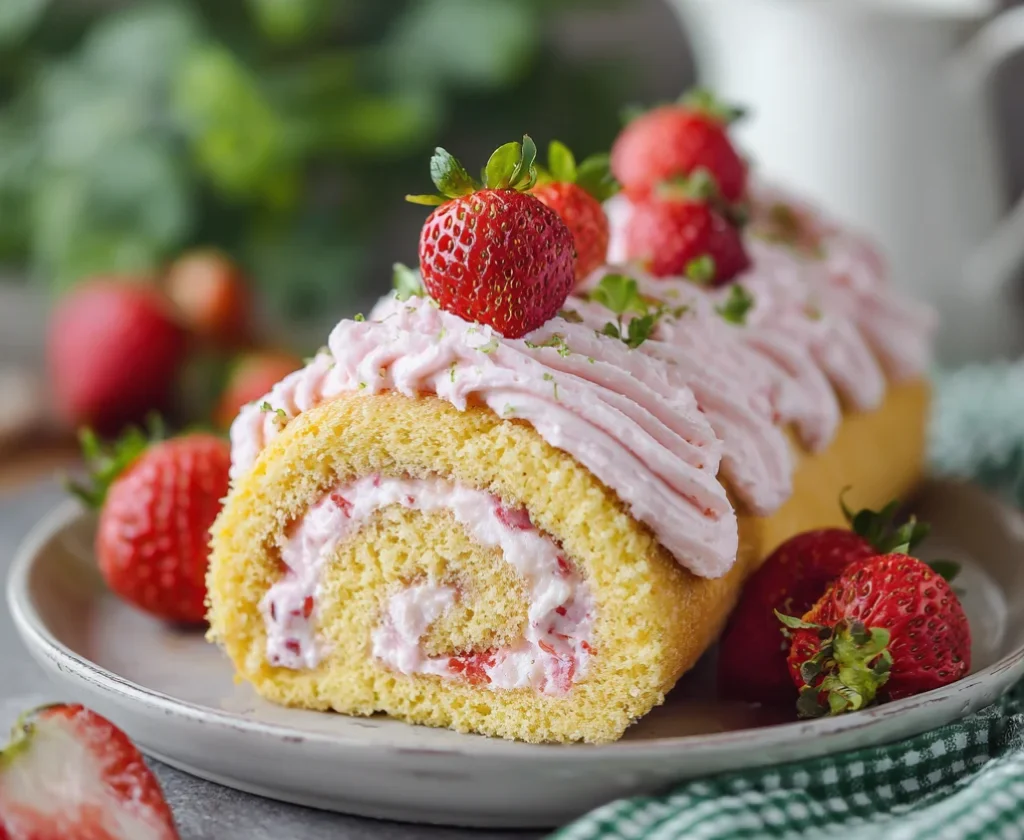 Strawberry Cake Roll