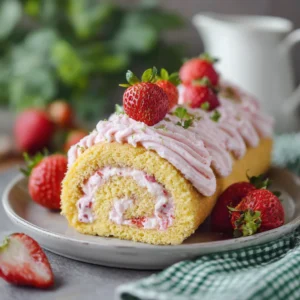 Strawberry Cake Roll