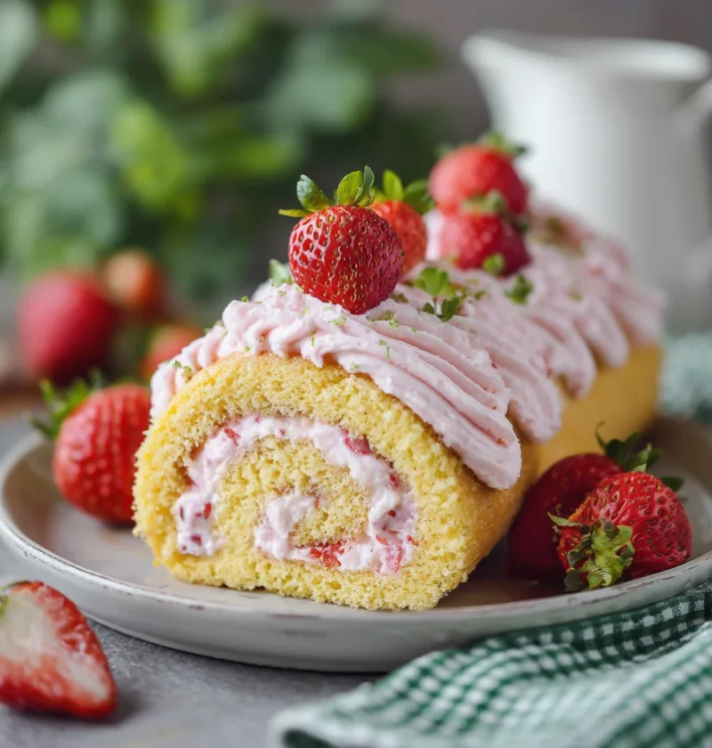 Strawberry Cake Roll
