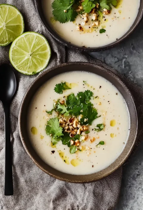 Thai Coconut Cauliflower Soup