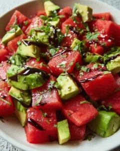 Watermelon and Avocado Salad: A Refreshing Delight!