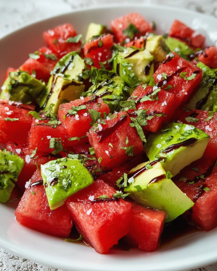 Watermelon And Avocado Salad - watermelon-and-avocado-salad-a-refreshing-delight-3