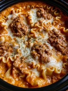 Creamy Crockpot Lasagna Soup Recipe