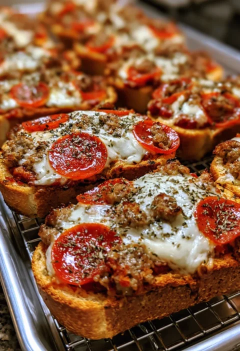 Pepperoni Pizza Toast Recipe