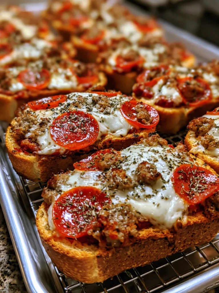Pepperoni Pizza Toast Recipe (Crispy & Cheesy)