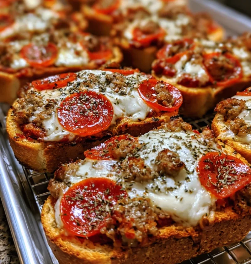 Pepperoni Pizza Toast Recipe